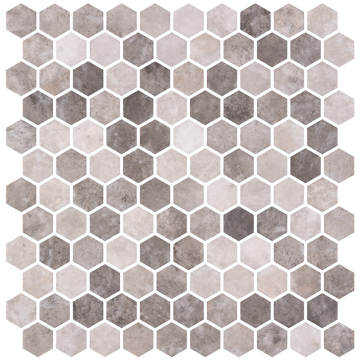 Mosaikk Hex Ecostones Zement Sand